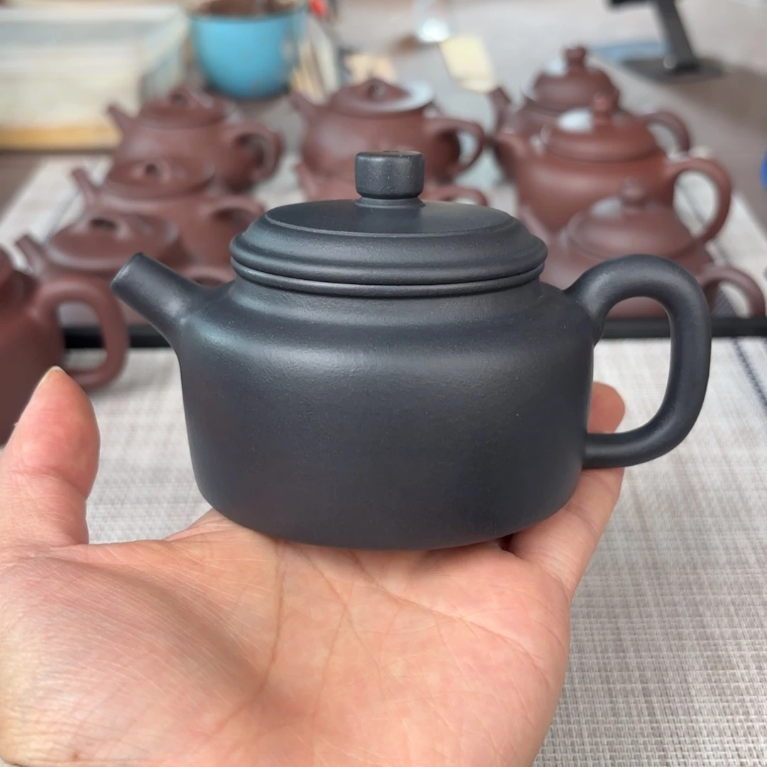 茶壶紫砂半手工捂灰德钟壶200cc