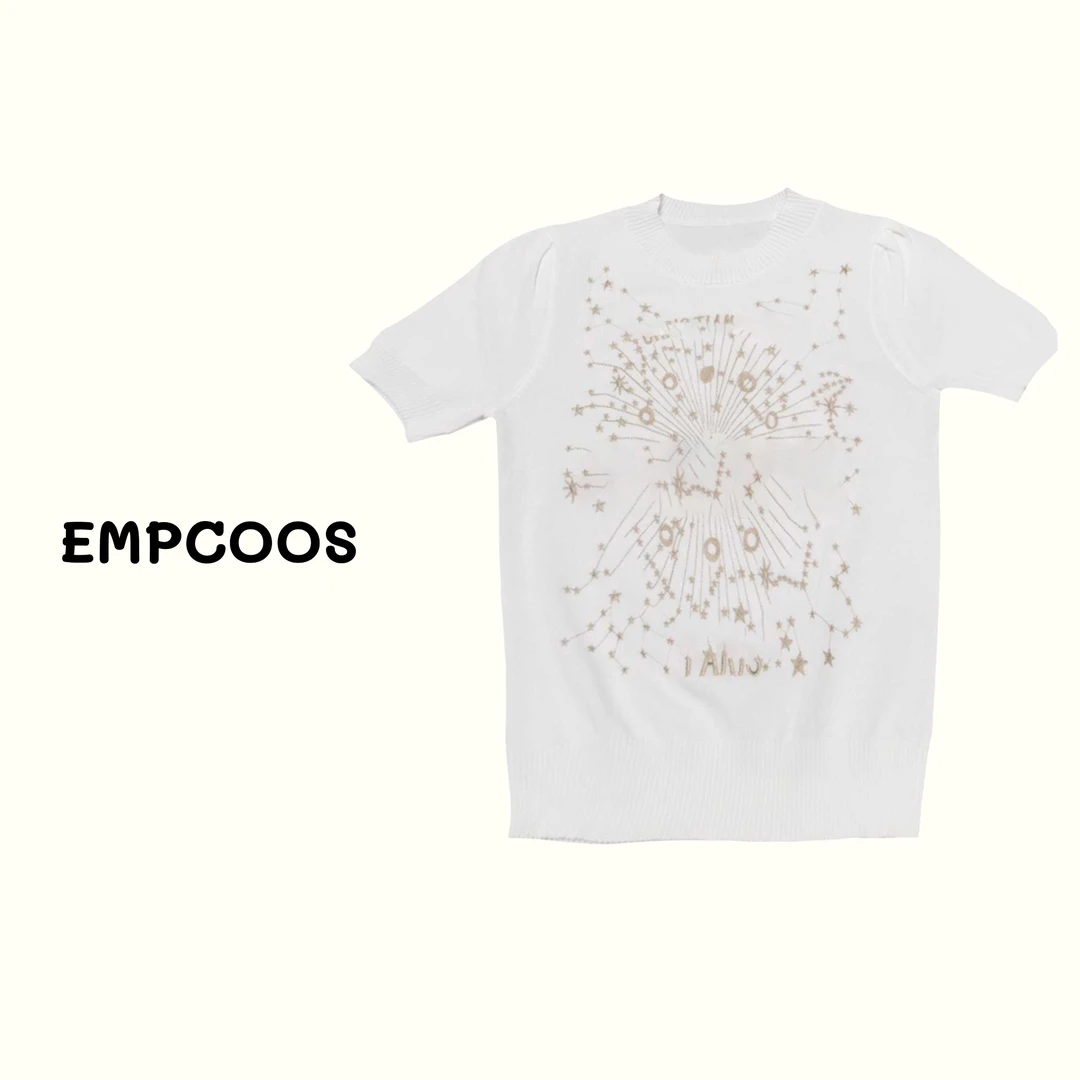 2025ss女士短袖休闲夏潮牌设计师款潮牌毛针织女装#6239