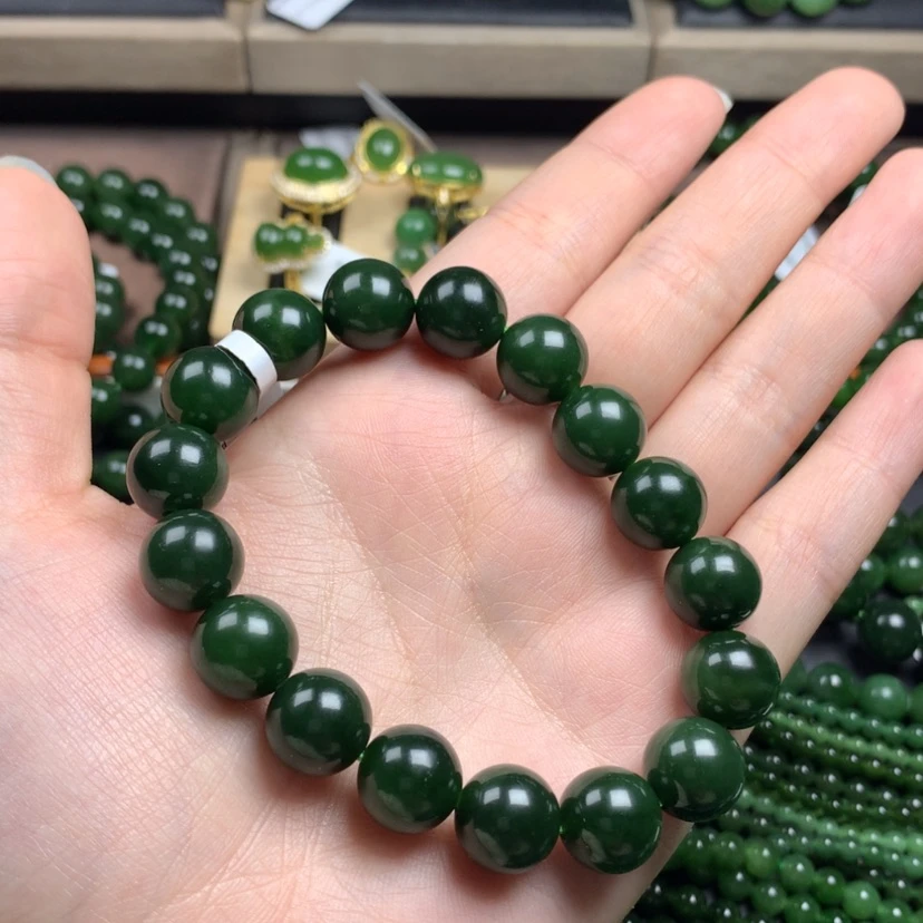 【闪购商品】和田玉（碧玉）手串未镶嵌周****翔