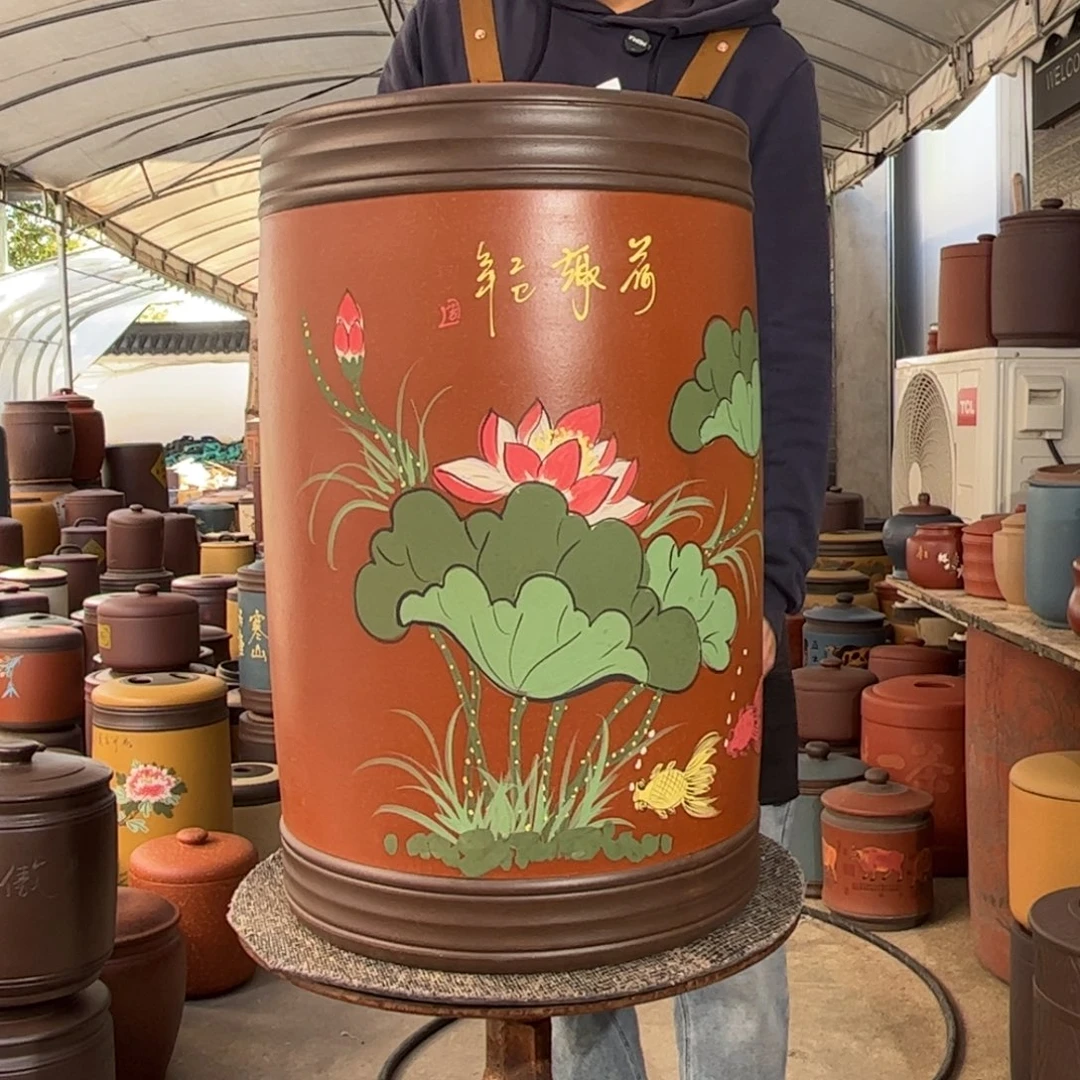 茶叶罐紫砂60 饼茶叶罐