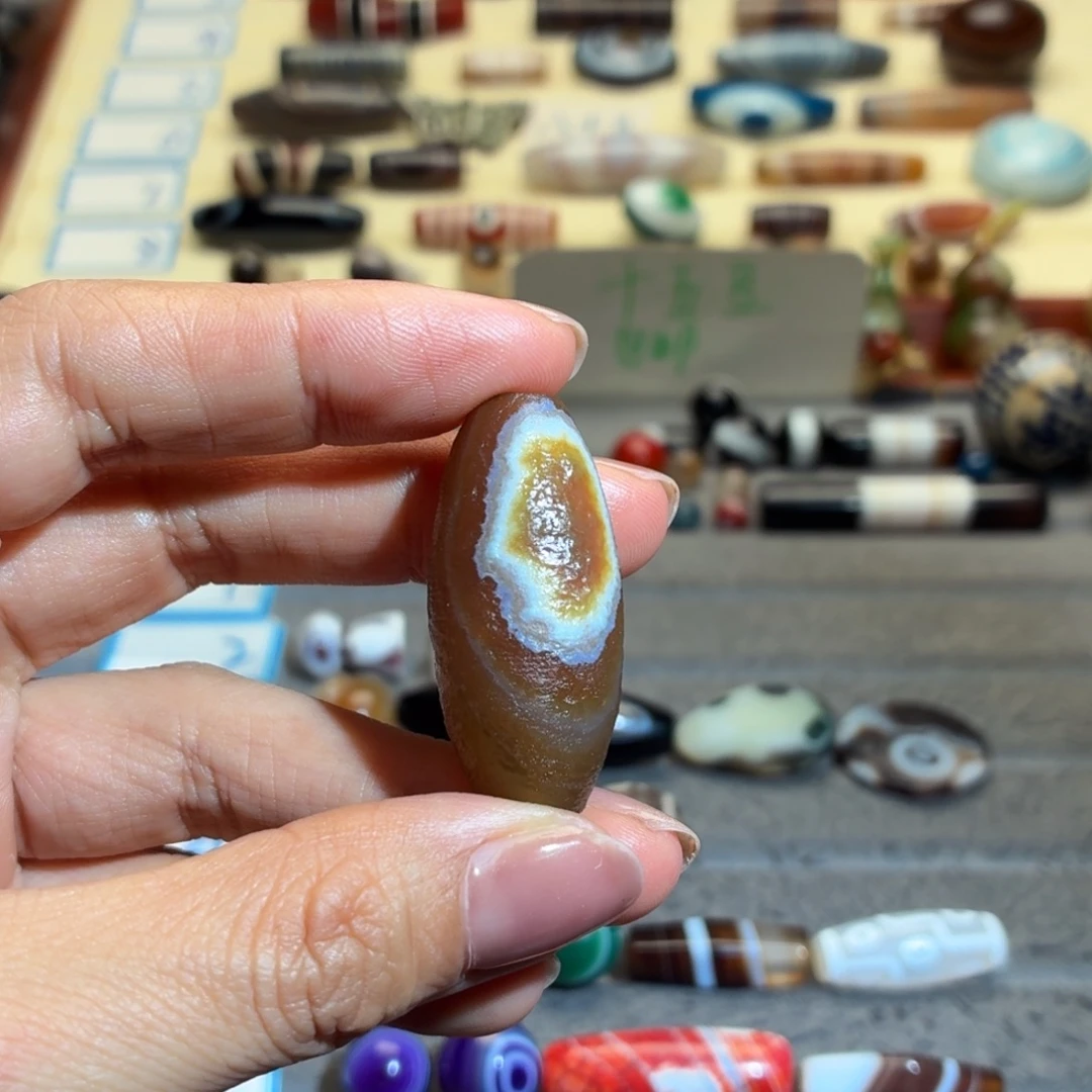 橘***汁玛瑙/玉髓合金颈饰