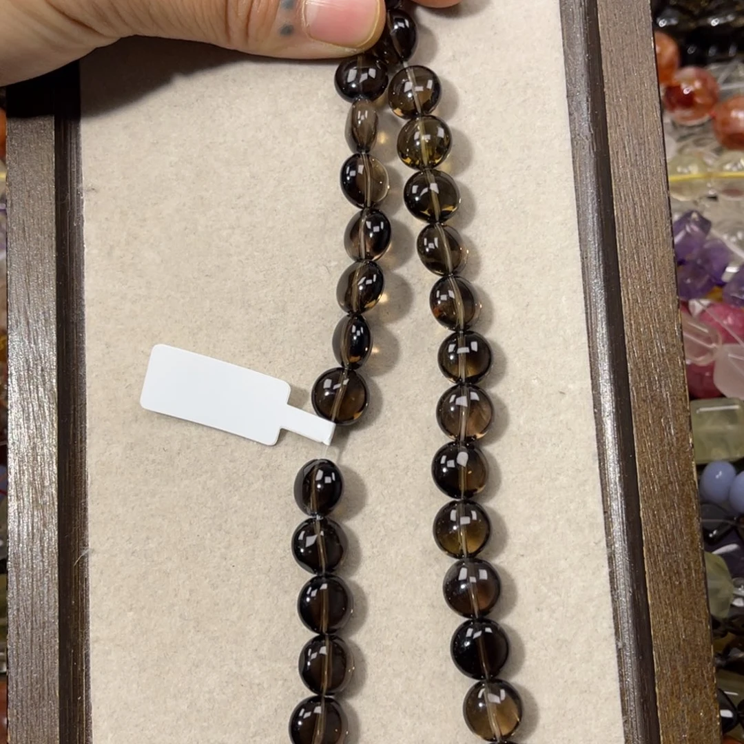 银S925镶嵌紫晶珠宝半成品茶晶饼