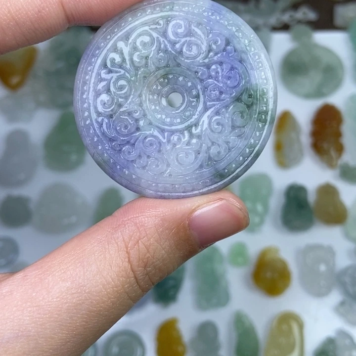 定制翡翠未镶嵌平安扣