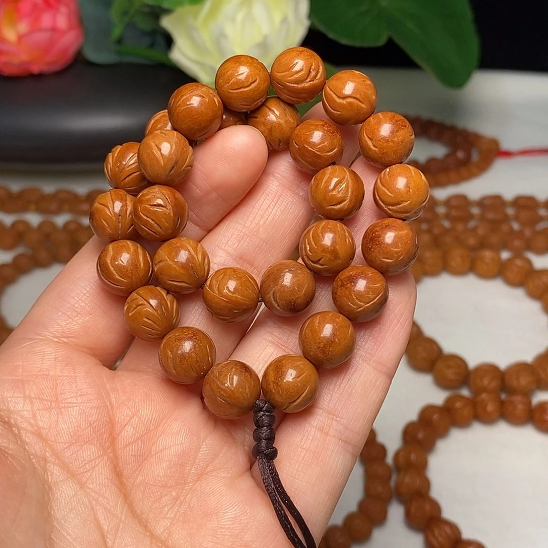 手串桃核11mm正圆光珠桃核手持27+2颗