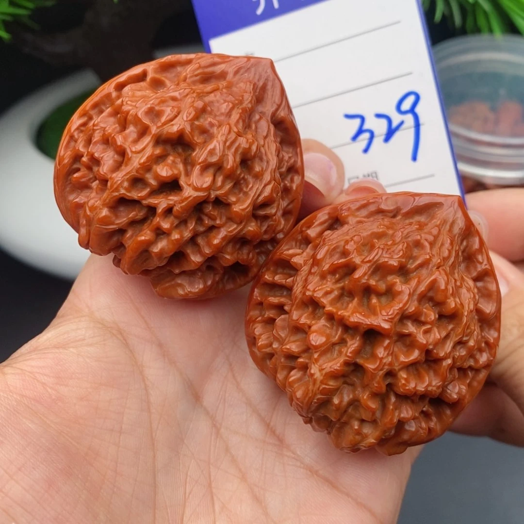 文玩核桃把件45官帽329