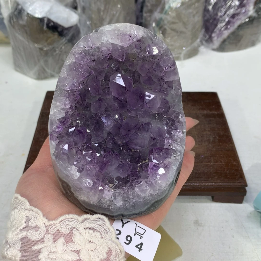 紫晶摆件未镶嵌水晶