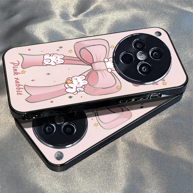 蝴蝶结兔适用于OPPOfindx8手机壳x7镜面支架X6新款创意防摔保护套