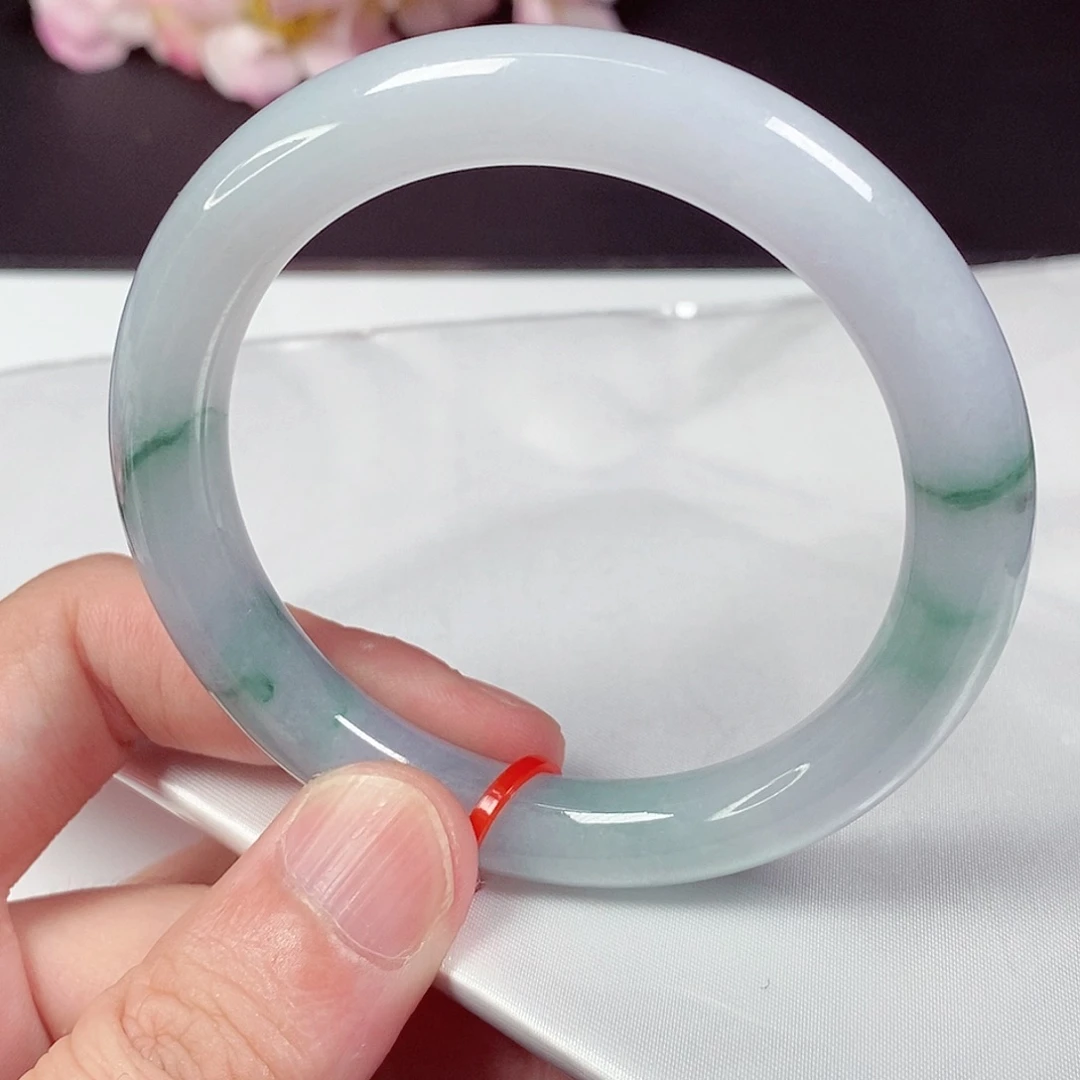 翡翠未镶嵌手镯57.5圈