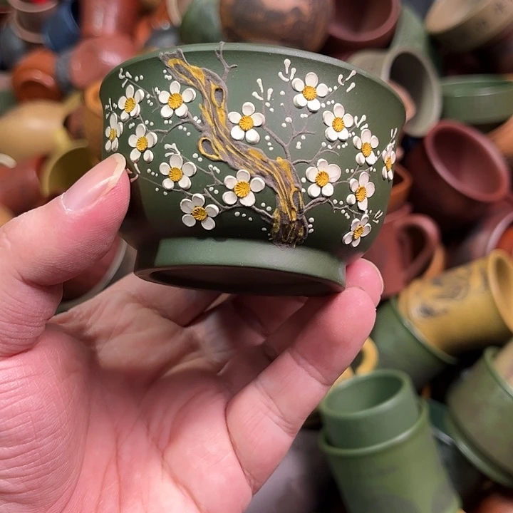 紫砂茶杯全手工紫砂主人杯