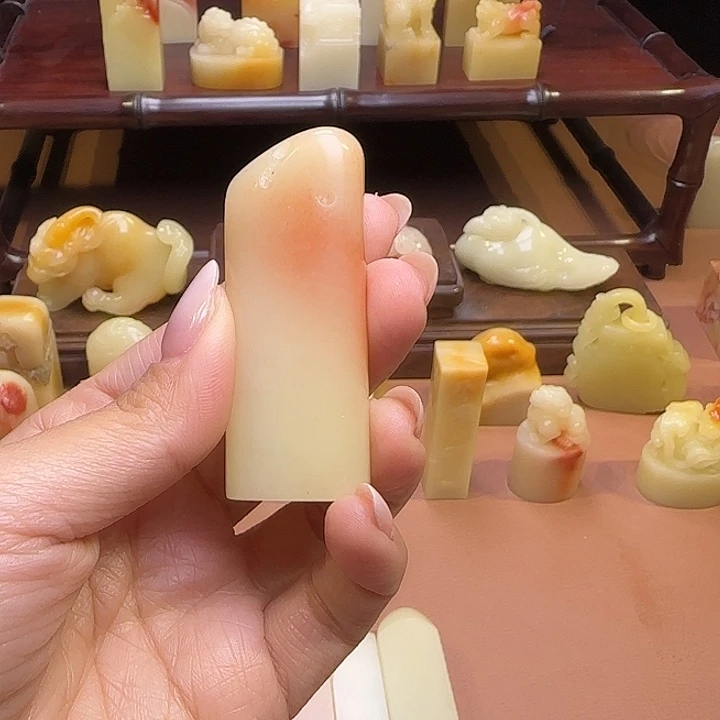 朝***火印石寿山石福建寿山石