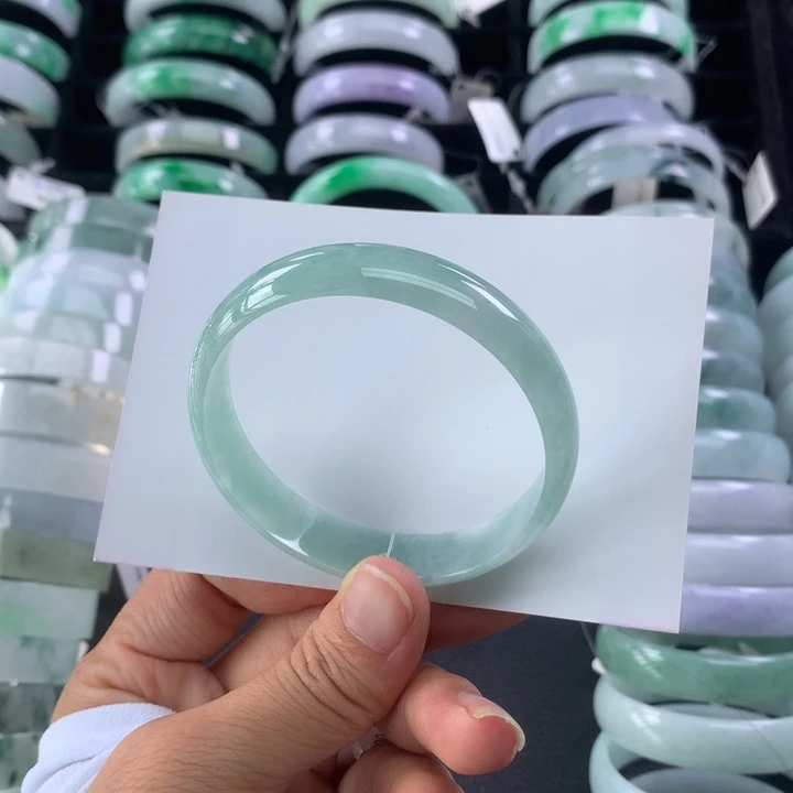 翡翠手镯未镶嵌公主手镯53+