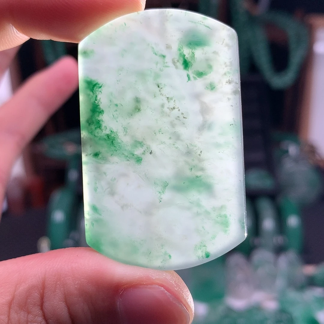 石英质玉吊坠(不含链)未镶嵌无事牌