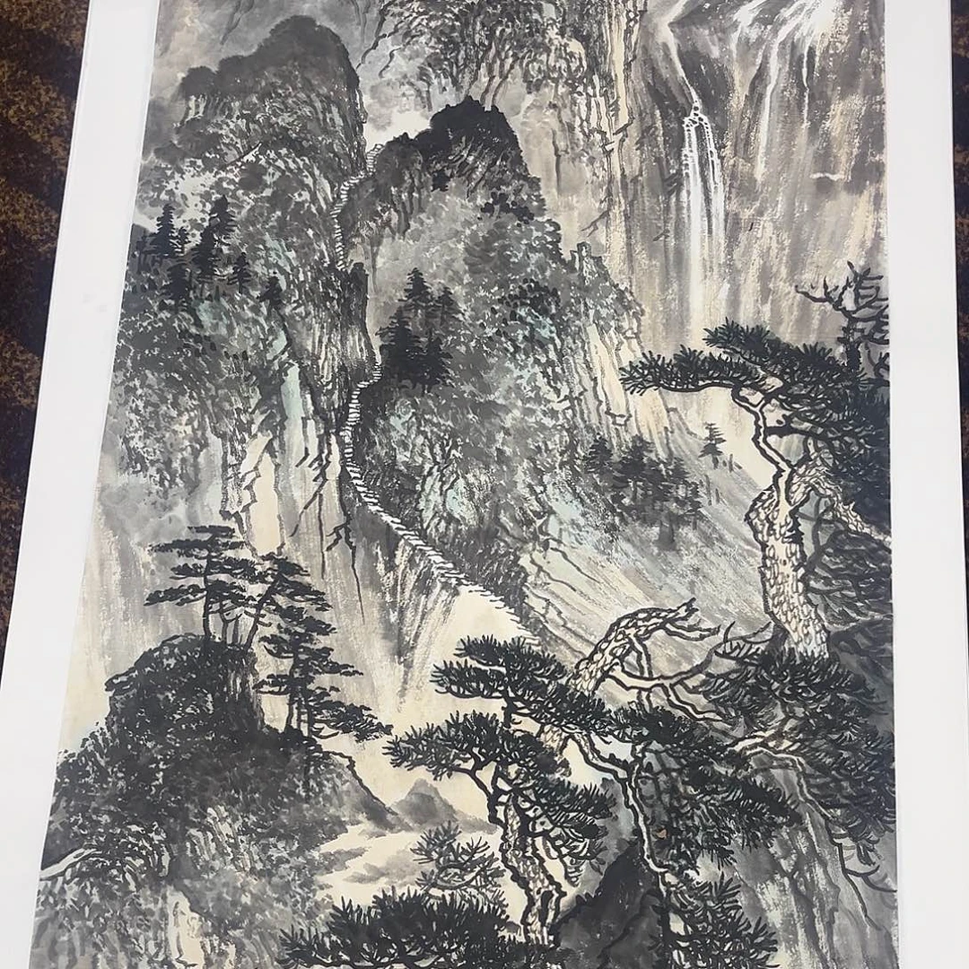 国画绘画作品多次参加全国