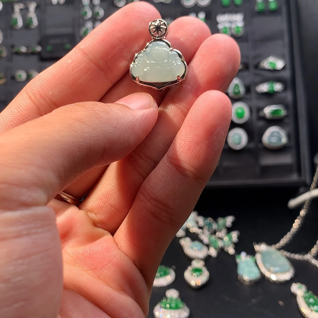 翡翠未镶嵌吊坠(不含链)