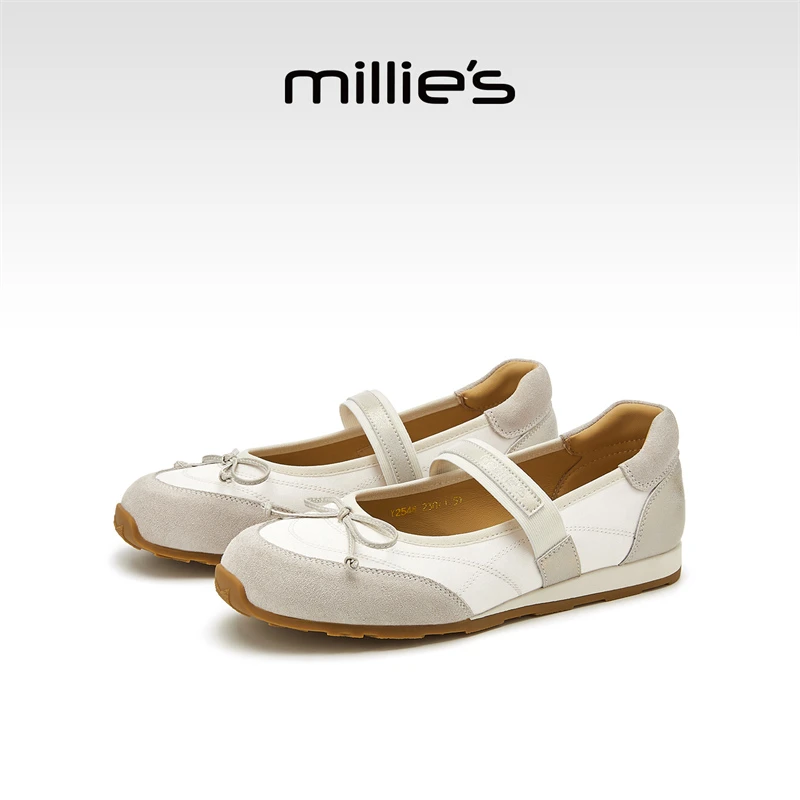 MILLIE'S/妙丽夏季新款时尚百搭运动玛丽珍鞋浅口单鞋休闲鞋女鞋