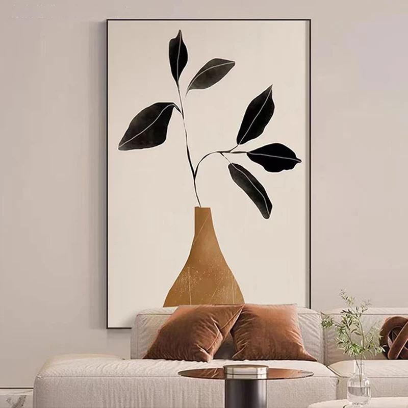 北欧客厅沙发背景墙装饰画简约现代静物餐厅壁画复古玄关走廊挂画