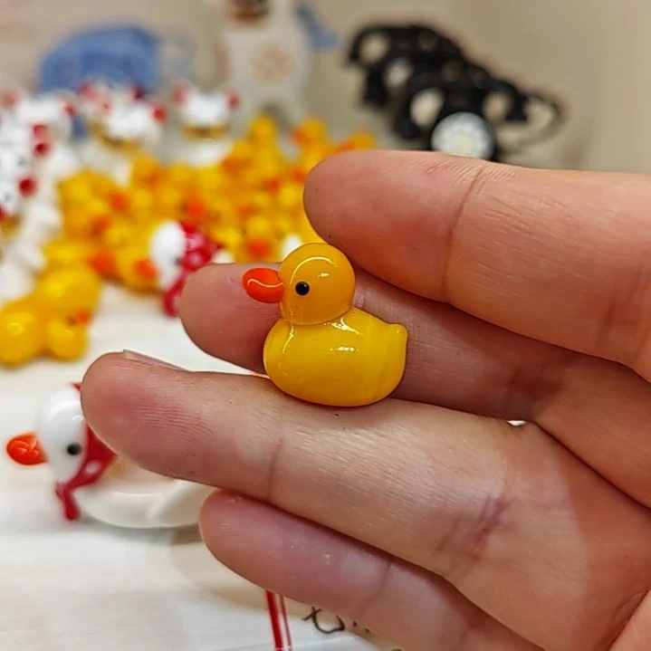 琉璃手工艺品鸭子