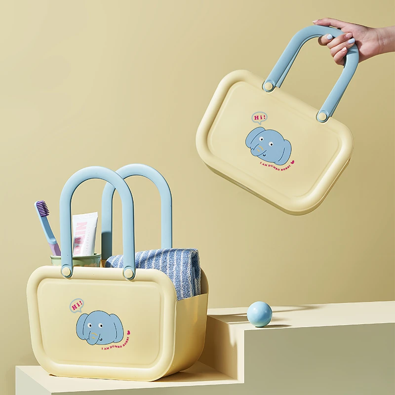 衣物洗澡篮浴筐洗漱筐手提浴篮大容量收纳篮沐浴洗浴桶挂篮浴篮