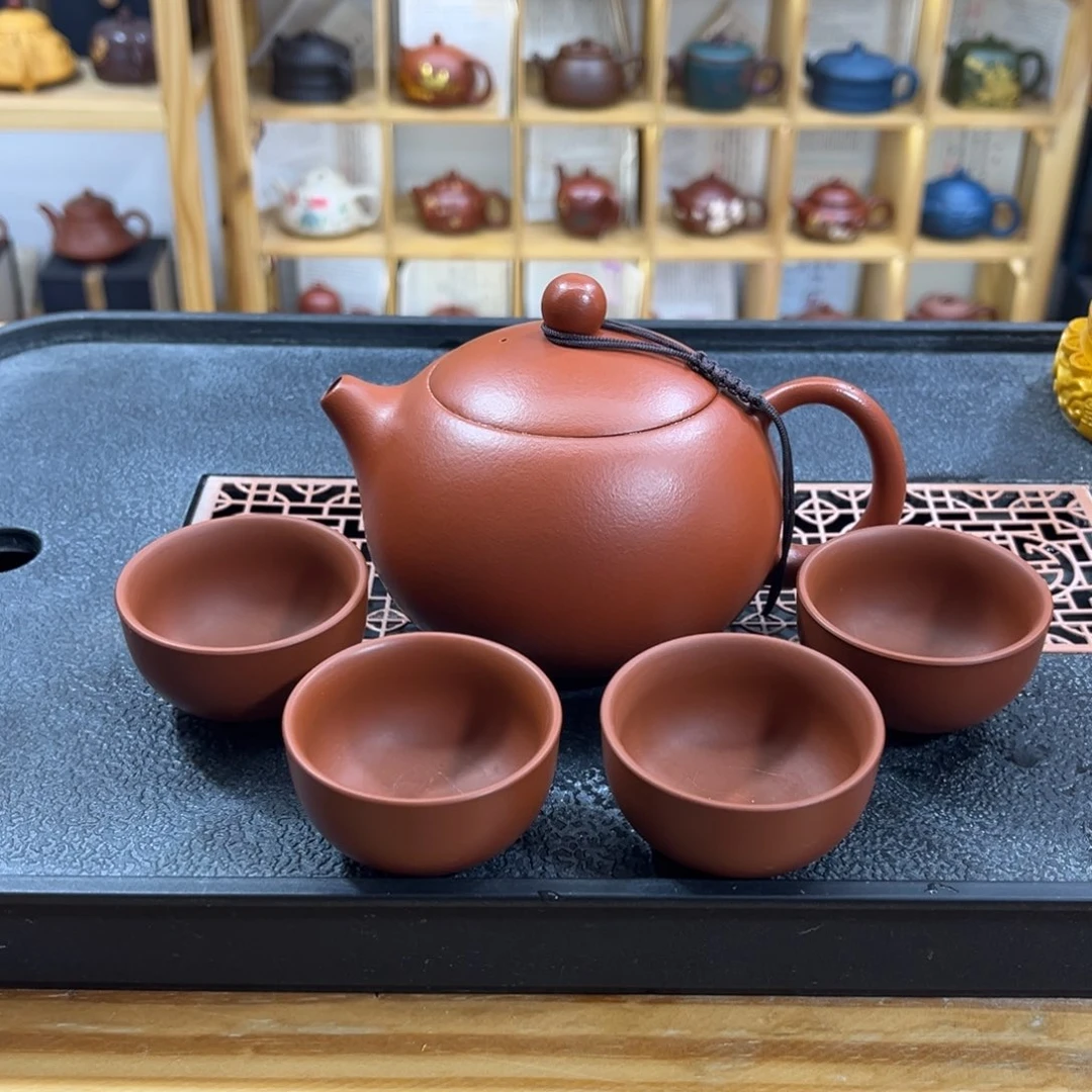 紫砂紫砂胖西施（一壶四杯）