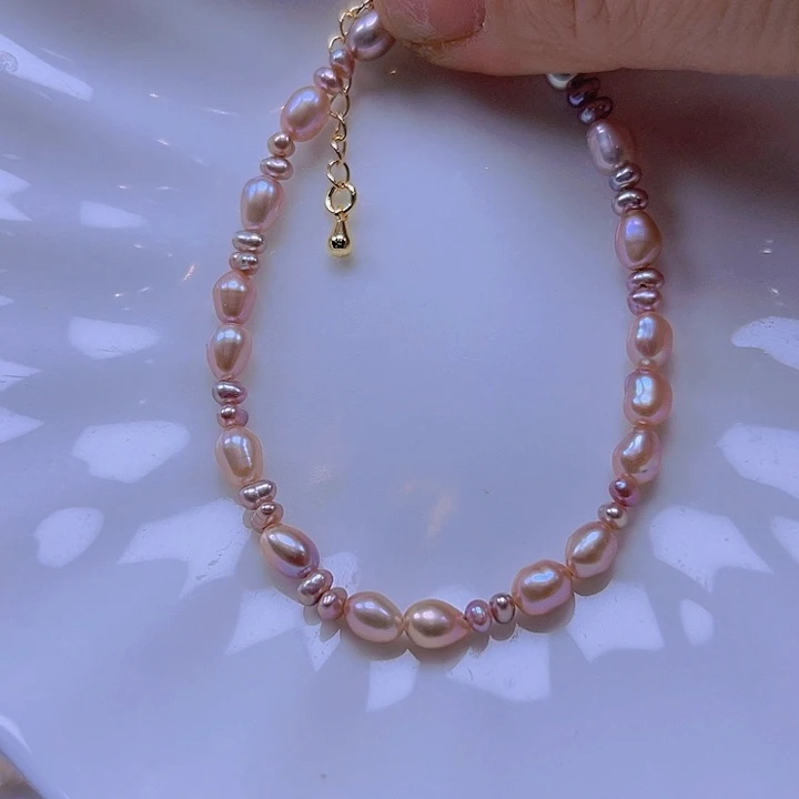 淡水珍珠手绳合金