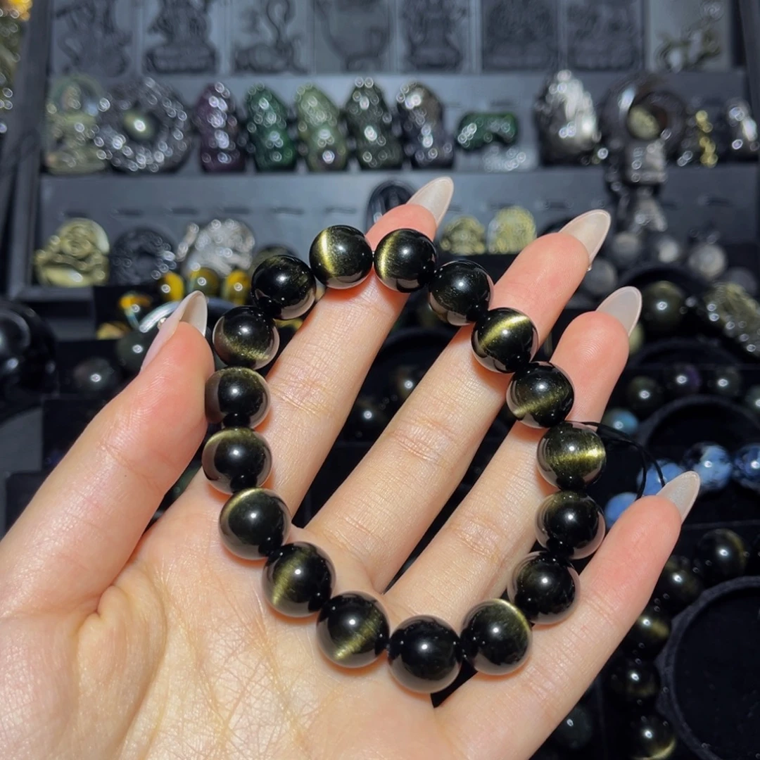 雄***鹰黑曜岩未镶嵌颈饰