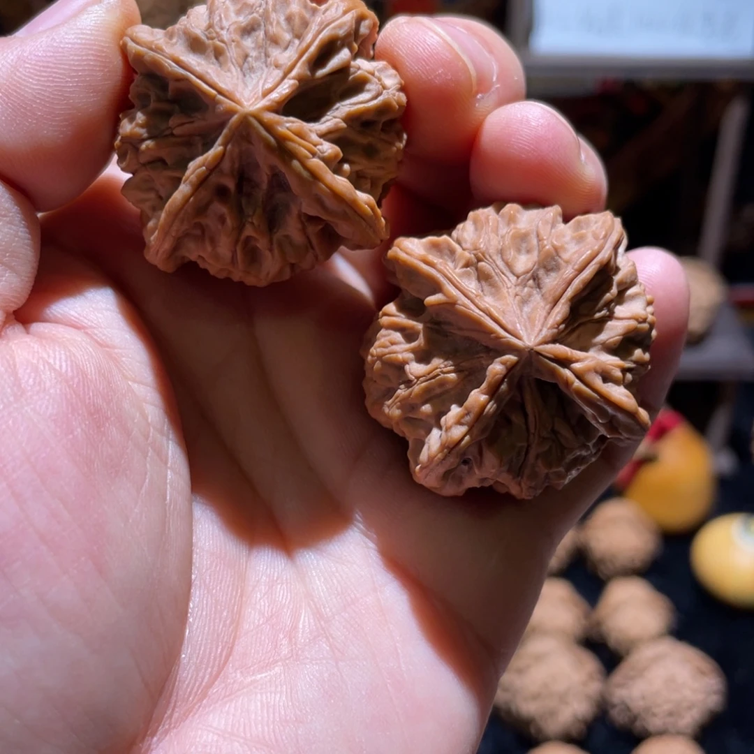 把件文玩核桃39四棱