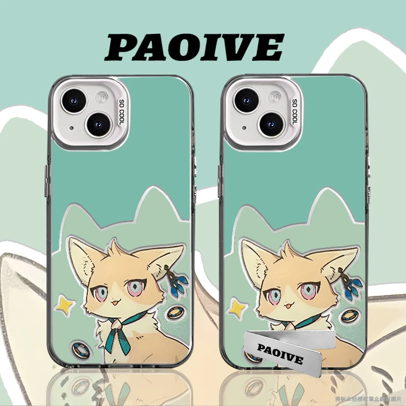 适用苹果华为vivo一加iPhone14小米三星砂金猫猫防摔彩银手机壳