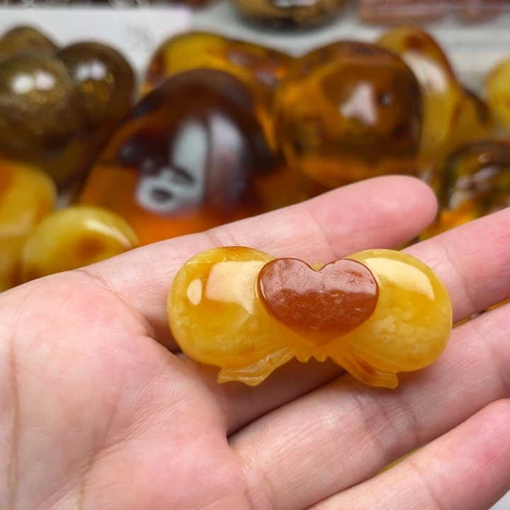 琥珀颈饰未镶嵌琥珀蜜蜡