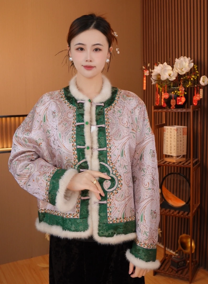 斗转星移重磅老料织金冬季新款加厚外套2025D9575-夏希广源仓