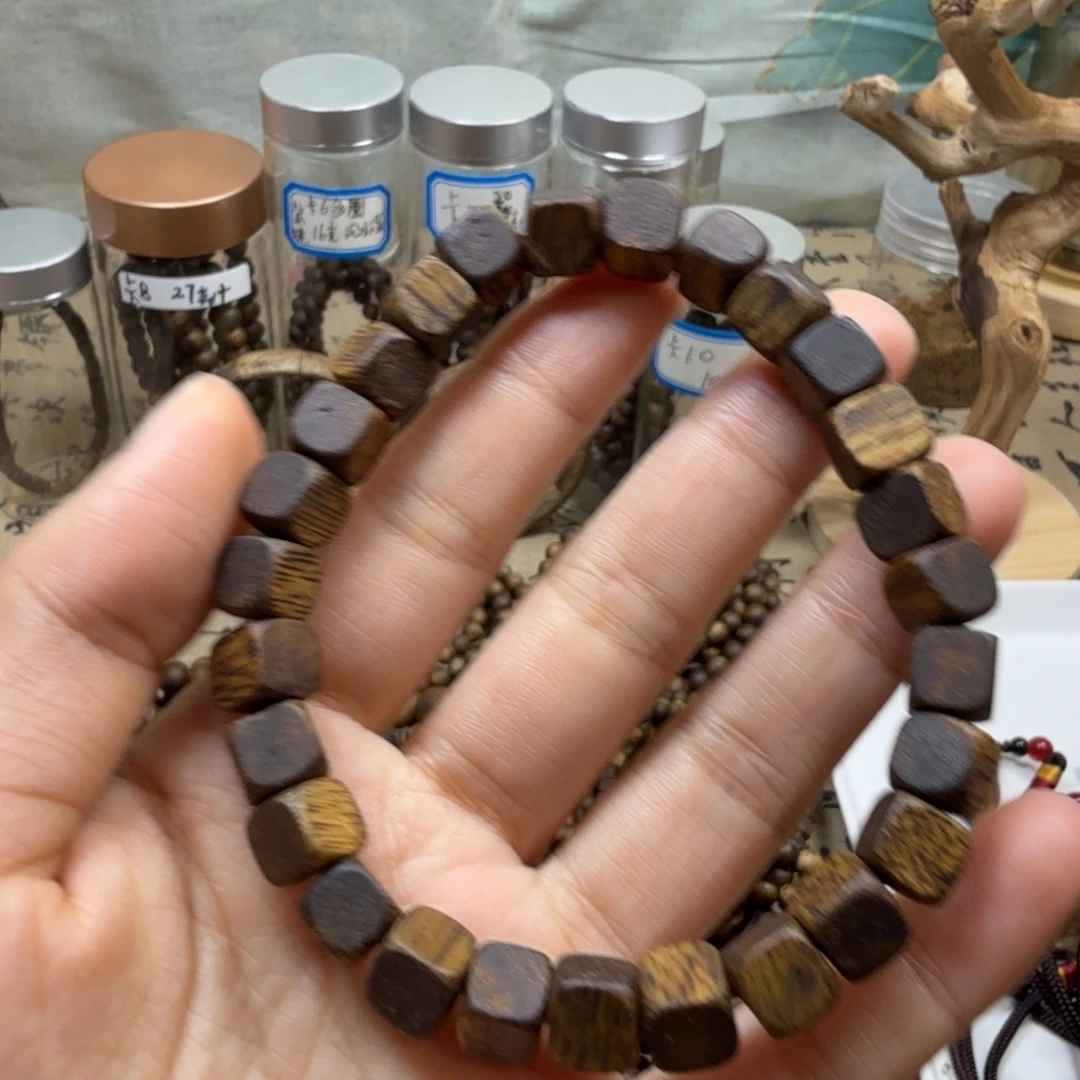 沉香沉香碎屑卡7方糖珠