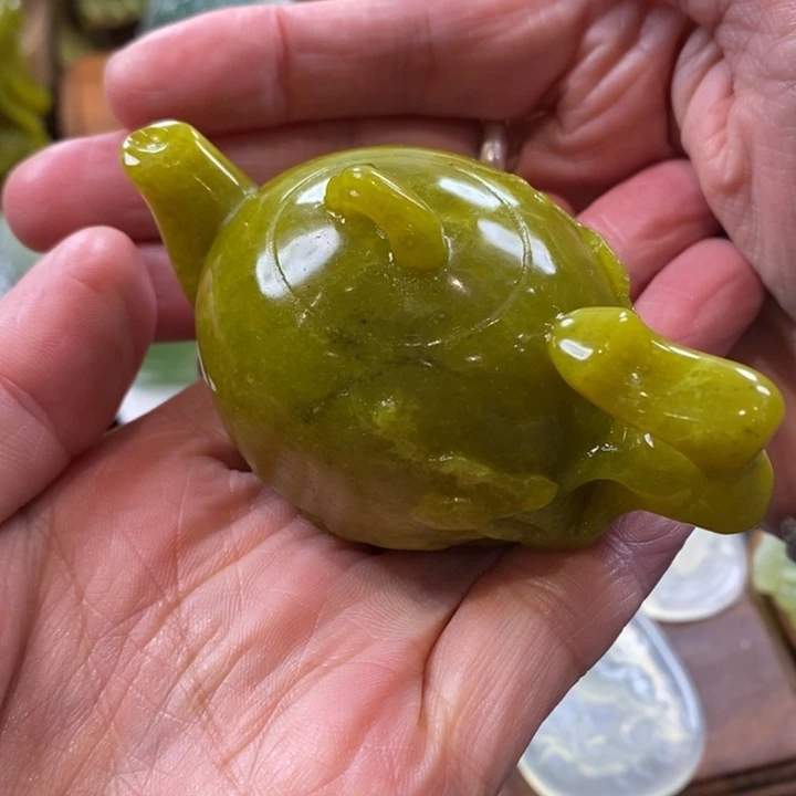 蛇纹石玉未镶嵌手把