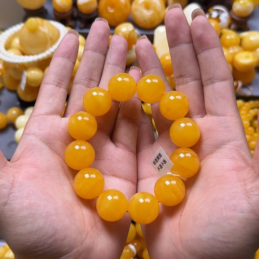 未镶嵌蜜蜡珠宝奇石同料20mm