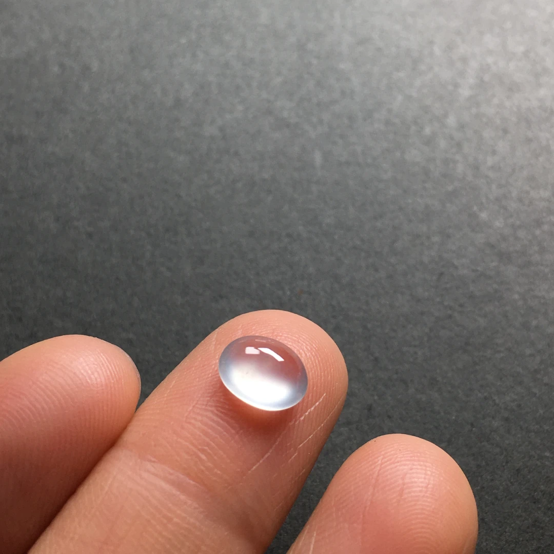 尺寸7.5-6.2-3.4天然缅甸翡翠高冰透蛋面镶女戒指手链盘缠时尚宝