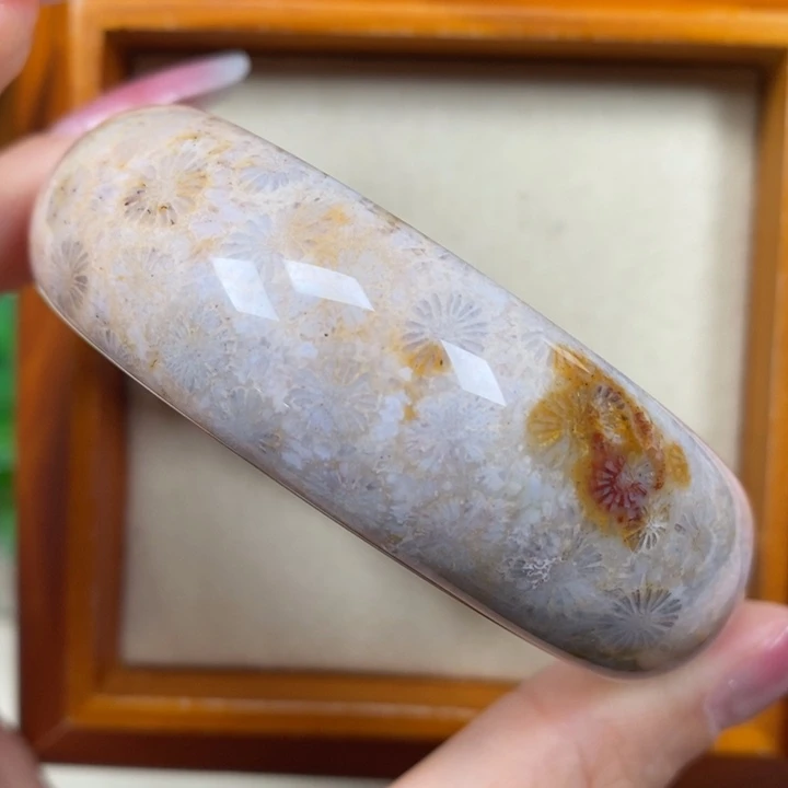 硅化珊瑚（珊瑚玉）手镯未镶嵌55.8
