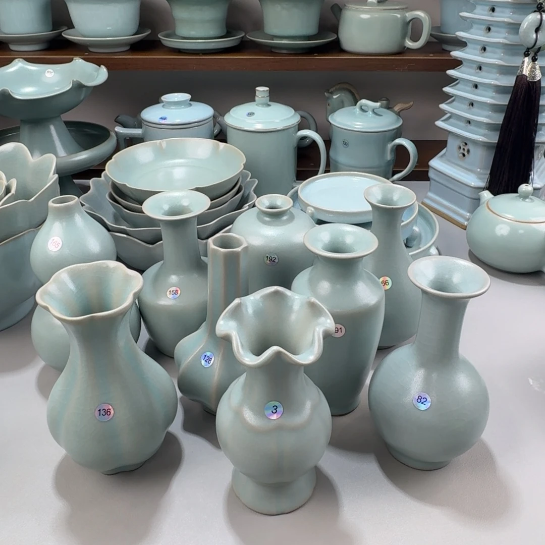 摆件瓷特价汝窑仿古釉小号花瓶一个记得备注