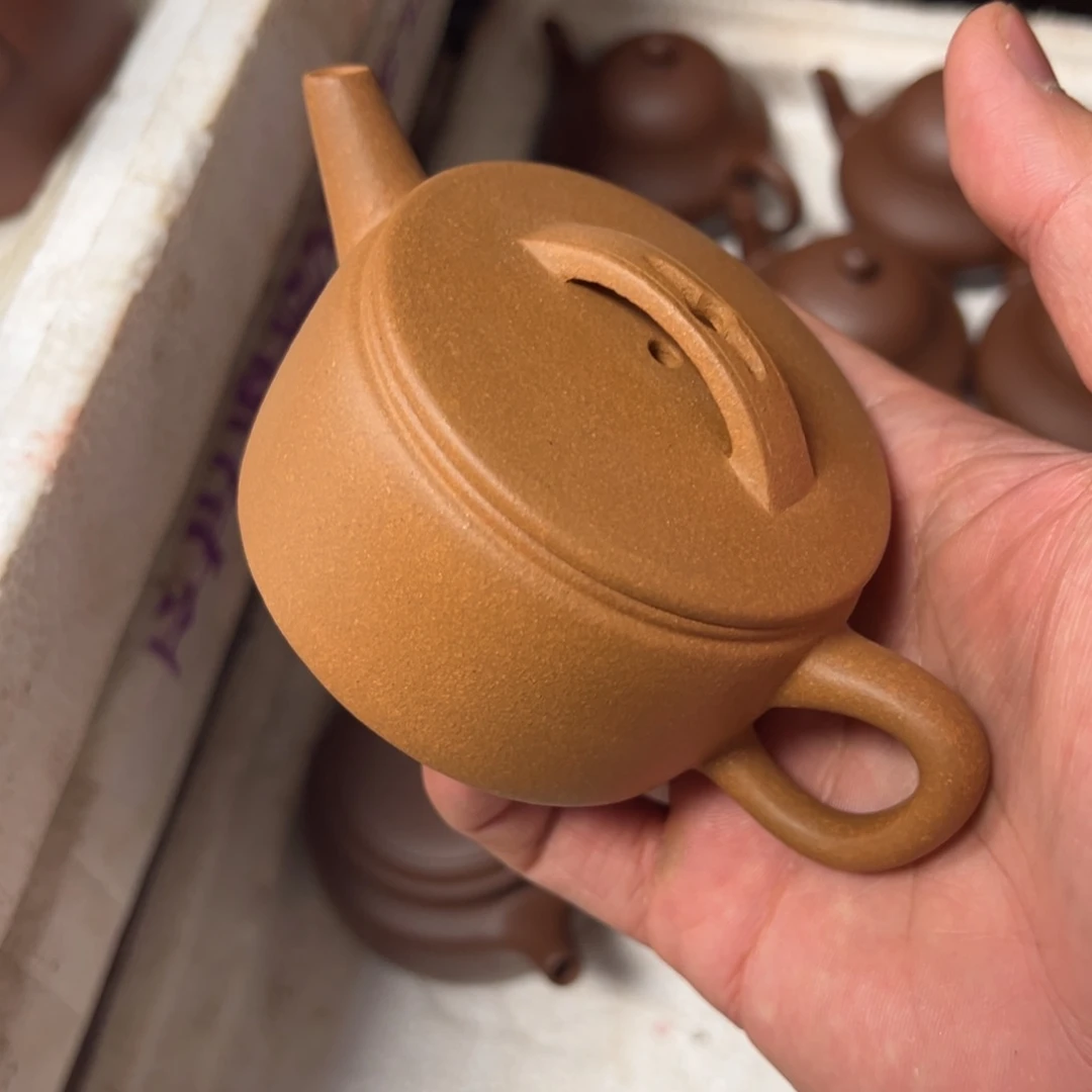 茶壶紫砂黄金段汉瓦150cc