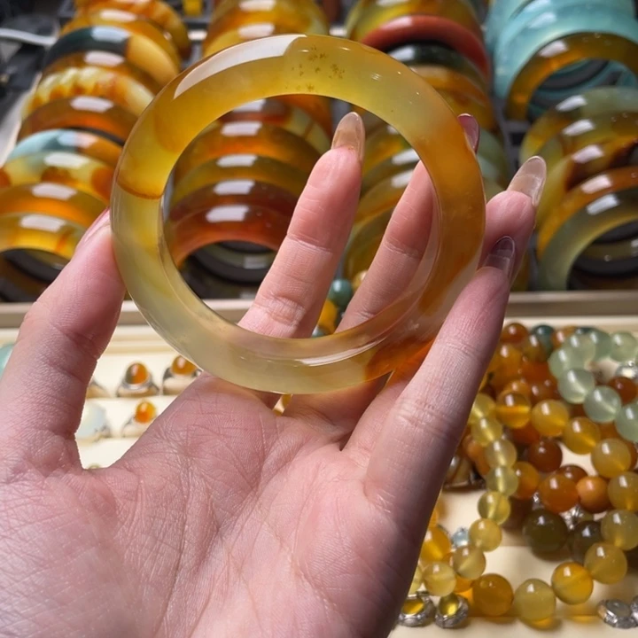 蛇纹石玉手镯未镶嵌S****➹