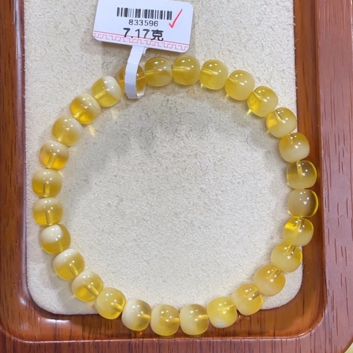 琥珀未镶嵌手链蜜蜡