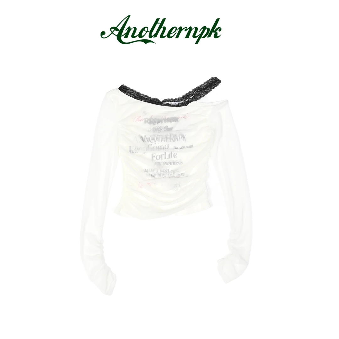 街头辣妹一字肩T恤A5F02D0324