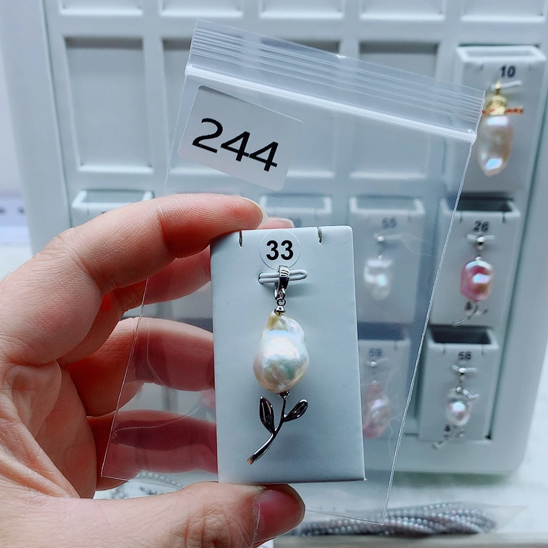 吊坠(不含链)合金淡水珍珠