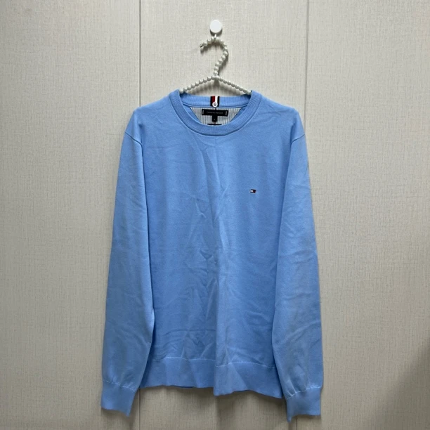tommy hilfiger/汤米 to221 浅蓝毛衣 时尚休闲
