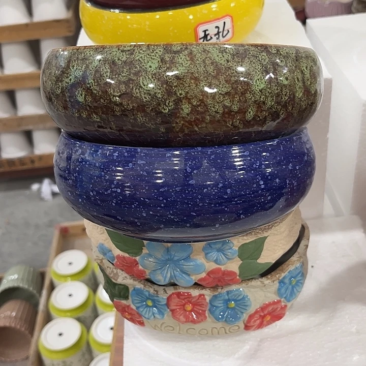 有孔！福利价陶瓷花盆性价比