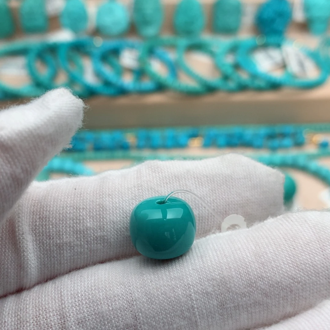 绿松石未镶嵌珠宝奇石11.6mm