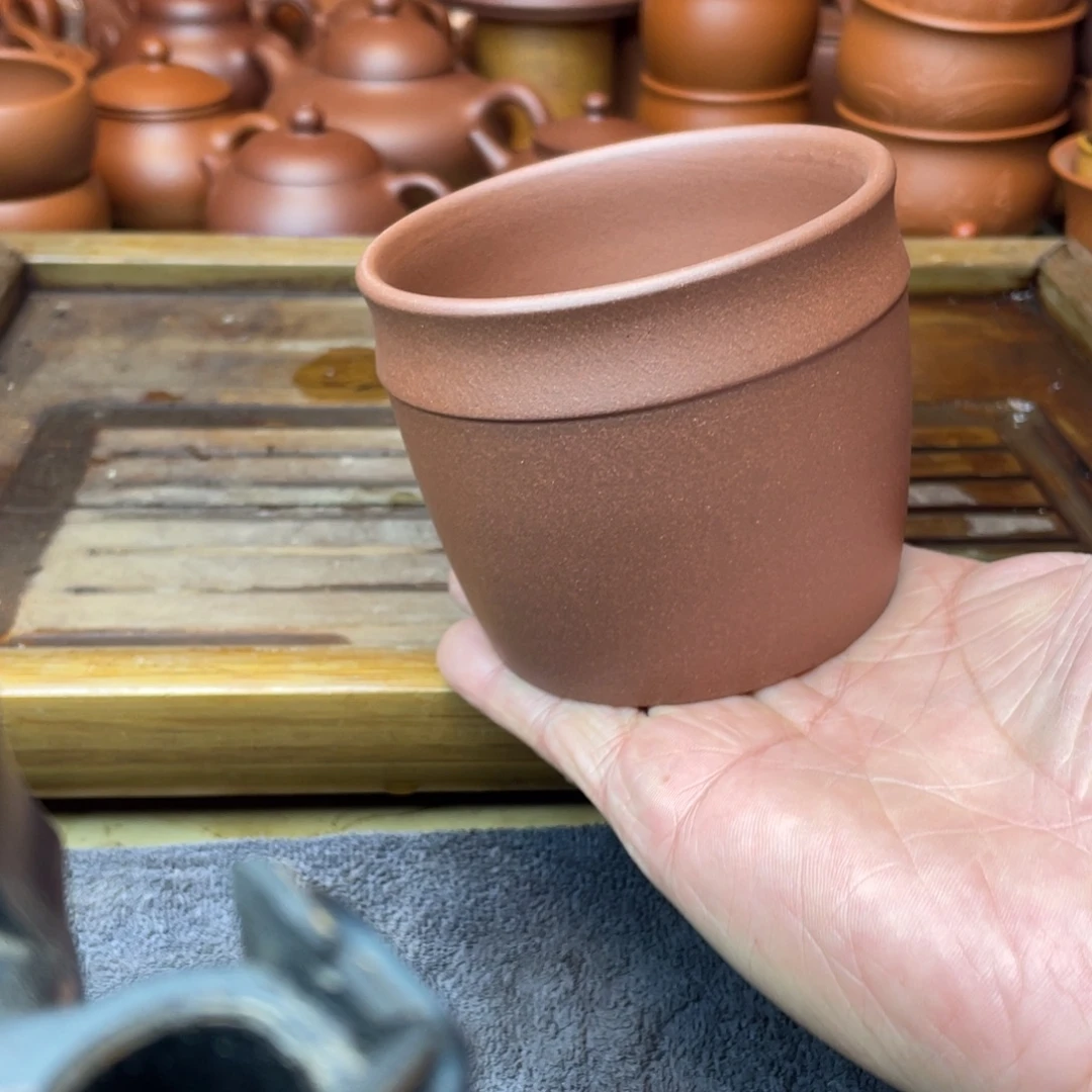 紫砂茶壶原矿底槽青大主人杯