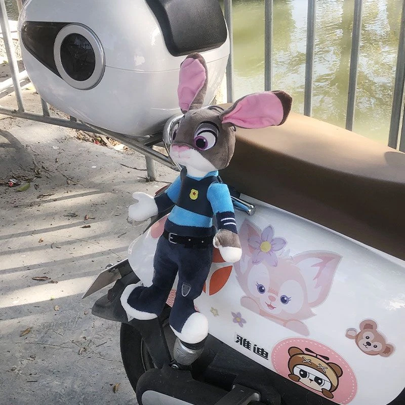 疯狂动物城朱迪玩偶公仔卡通可爱创意挂件小配饰机车车尾摆件通用