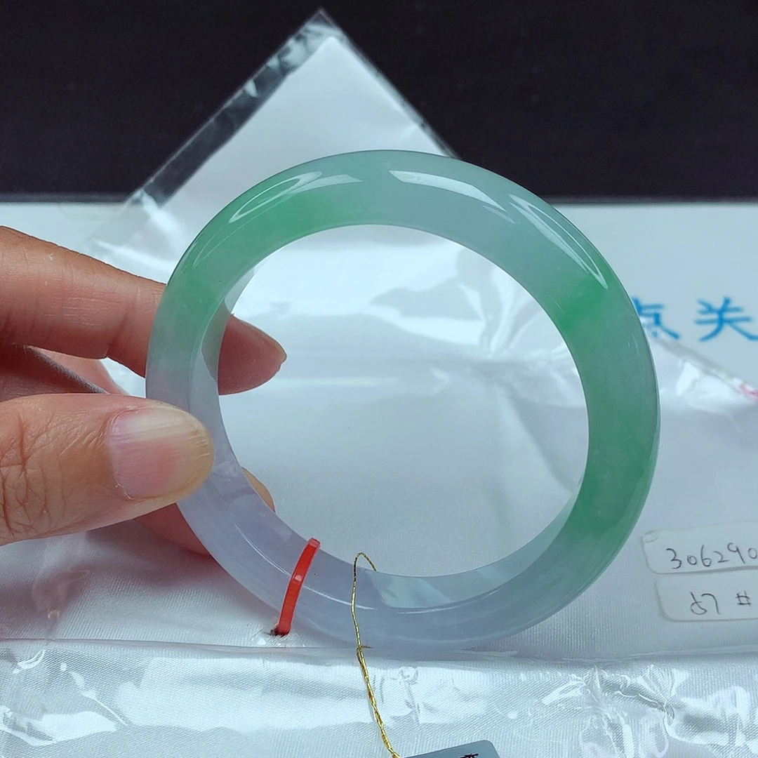 翡翠未镶嵌手镯57圈0050