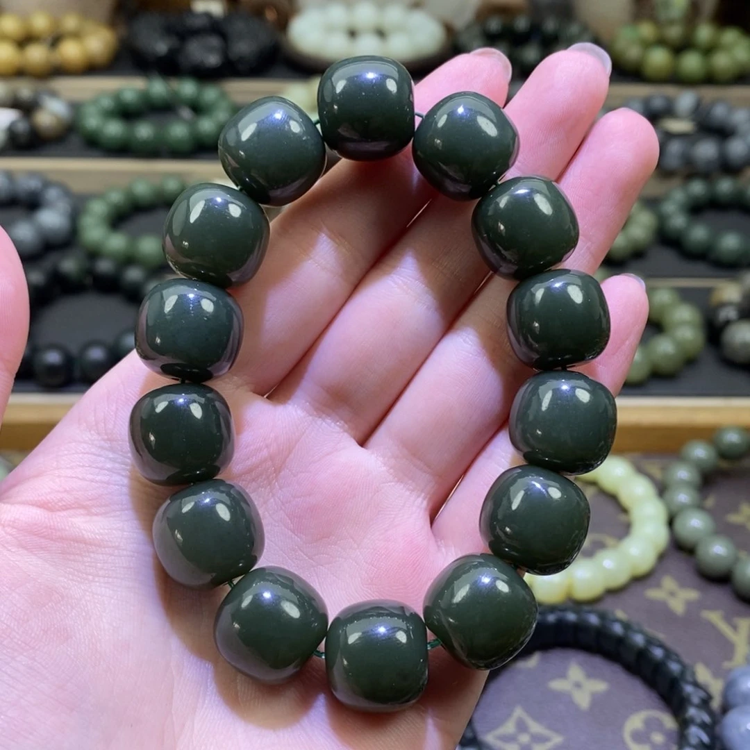 和田玉手串未镶嵌