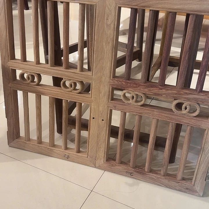 木刺猬紫檀一对门板白胚未打磨包邮门板窗户