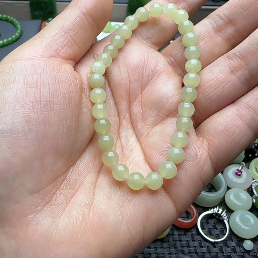 和田玉未镶嵌手串