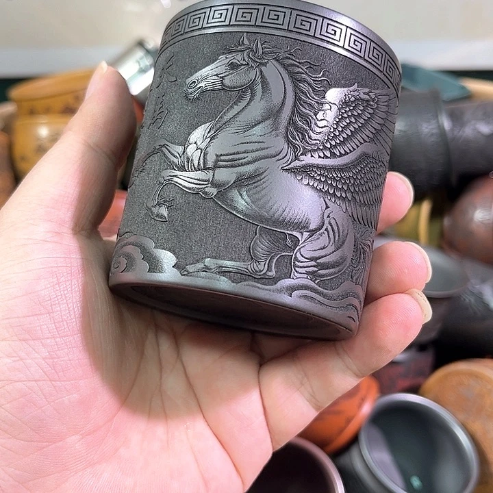 茶杯紫砂全手工紫砂主人杯